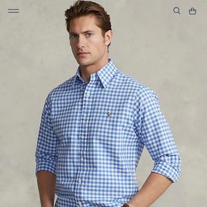 Ralph Lauren Polo Blue Gingham Oxford Shirt